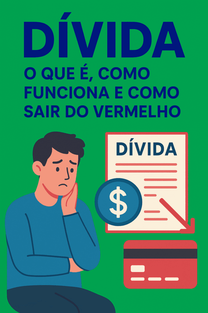 Como sair do cadastro de inadimplentes;
Diferença entre dívida boa e dívida ruim;
O que é dívida financeira;
Como funciona o prazo da dívida;
Renegociar dívidas atrasadas;
Como quitar dívidas rápido;
Quando a dívida prescreve;
Consequências de ter nome sujo;
Como manter o nome limpo no SPC e Serasa; e 
Dicas para evitar dívidas.
