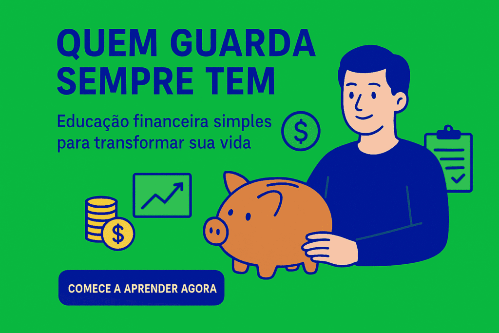 serve para representar o blog de finanças quem guarde sempre tem