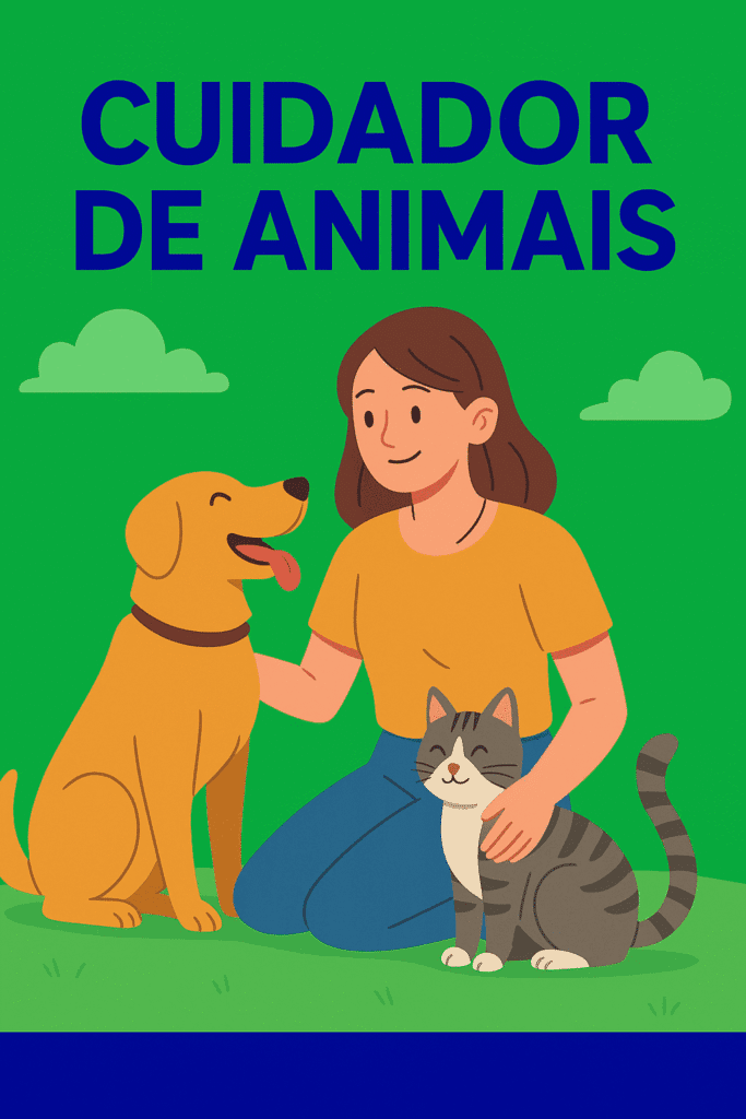 Cuidador de animais;
Cuidador de pets;
Pet sitter;
Renda extra com pets;
Profissão cuidador de animais;
Como ser cuidador de animais;
Como trabalhar como pet sitter;
Serviços para pets em casa;
Cuidador de pets autônomo;
MEI para cuidador de animais;
Onde divulgar serviços de pet sitter;
Mercado PET no Brasil;
O que faz um cuidador de animais;
Quanto ganha um cuidador de pets;
Habilidades de um pet sitter;
Plataforma para cuidadores de pets;
Cuidado com animais de estimação.